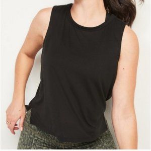 UltraLite All-Day Performance Crop Tank Top for Women Old Navy Black M